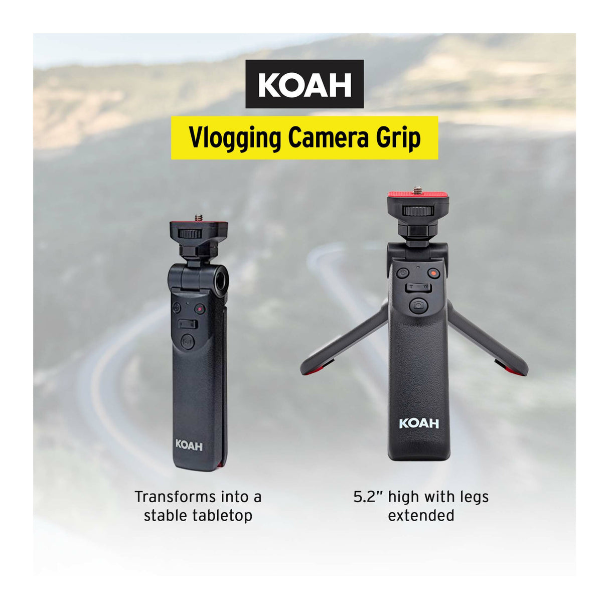 Koah Vlogging Camera Grip and Tripod for Content Creators