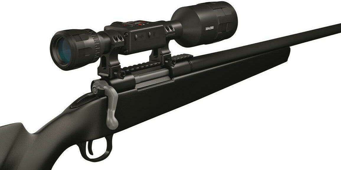 ATN Thor 4 384 x 288 1.25-5x Smart HD Thermal Rifle Scope and Dual Cantilever Scope Mount Bundle