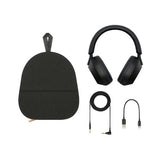 Sony WH-1000XM5 Wireless Noise Canceling Over-Ear Headphones (Black) Bundle