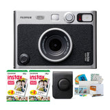Fujifilm Instax Mini EVO Hybrid Instant Camera with Case, Twin Film Pack (40 Exposures) Bundle