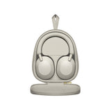 Sony WH-1000XM5 Wireless Noise Canceling Over-Ear Headphones (Silver) with 10,000mAh Power Bank