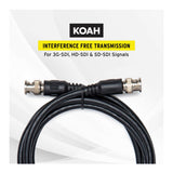 Koah Pro 3G-SDI BNC Male to BNC Male Video Cable, 6 Feet Coaxial Cable (Open Box)