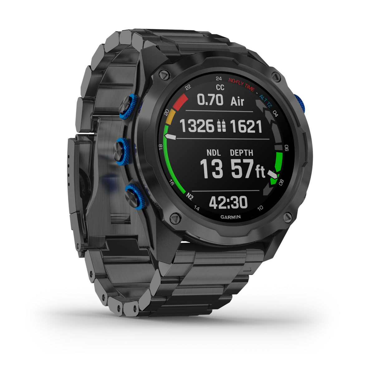 Garmin Descent Mk2i with DLC Titanium Band (Carbon Gray)