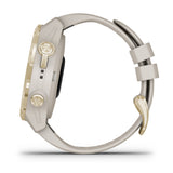 Descent Mk2S GPS Diving Smartwatch (43mm, Light Gold/Light Sand Silicone Band)