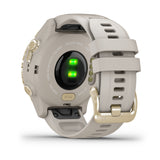 Descent Mk2S GPS Diving Smartwatch (43mm, Light Gold/Light Sand Silicone Band)