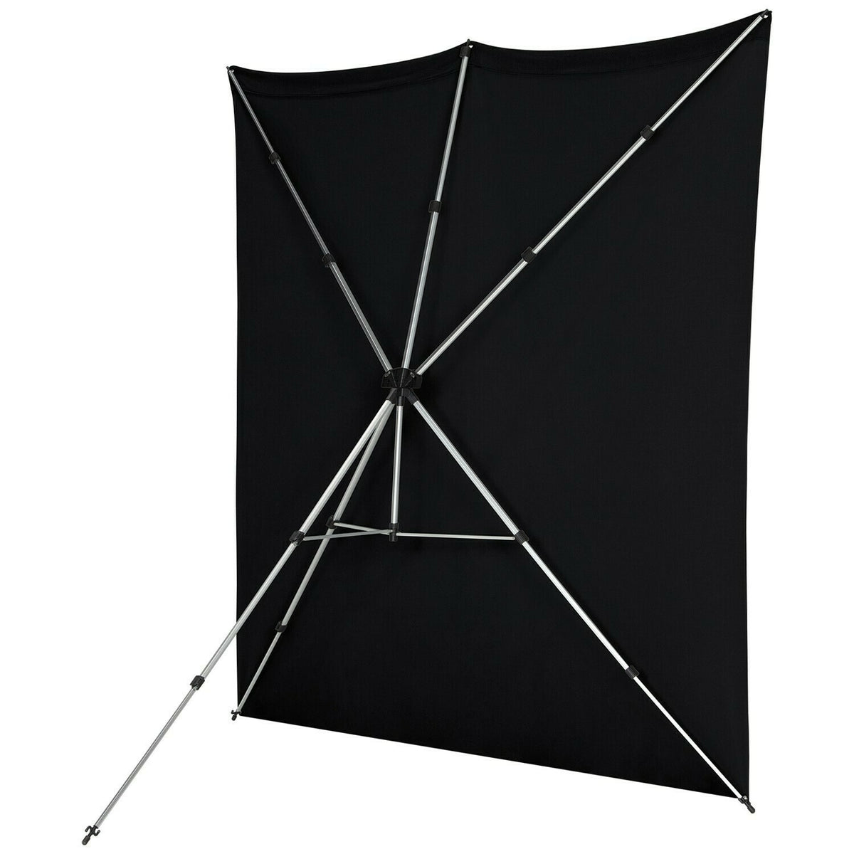 Westcott X-Drop Pro Wrinkle-Resistant 8 x 8 Feet Backdrop (Rich Black)