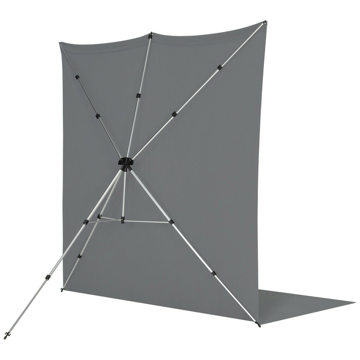 Westcott X-Drop Pro Wrinkle-Resistant 8 x 13 Feet Backdrop Kit (Neutral Gray)