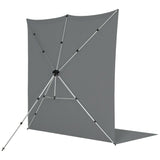 Westcott X-Drop Pro Wrinkle-Resistant 8 x 13 Feet Backdrop Kit (Neutral Gray)