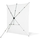 Westcott X-Drop Pro Wrinkle-Resistant Backdrop Kit White Sweep (8x13) Feet