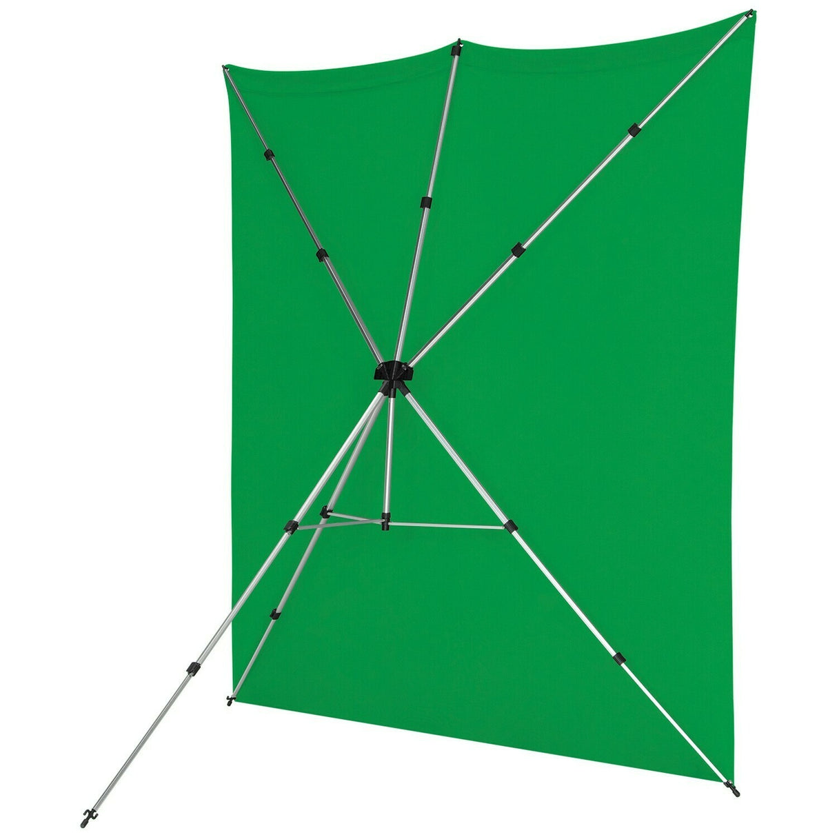 Westcott X-Drop Pro Wrinkle-Resistant Backdrop Kit Chroma Key Green Screen (8x8) Feet