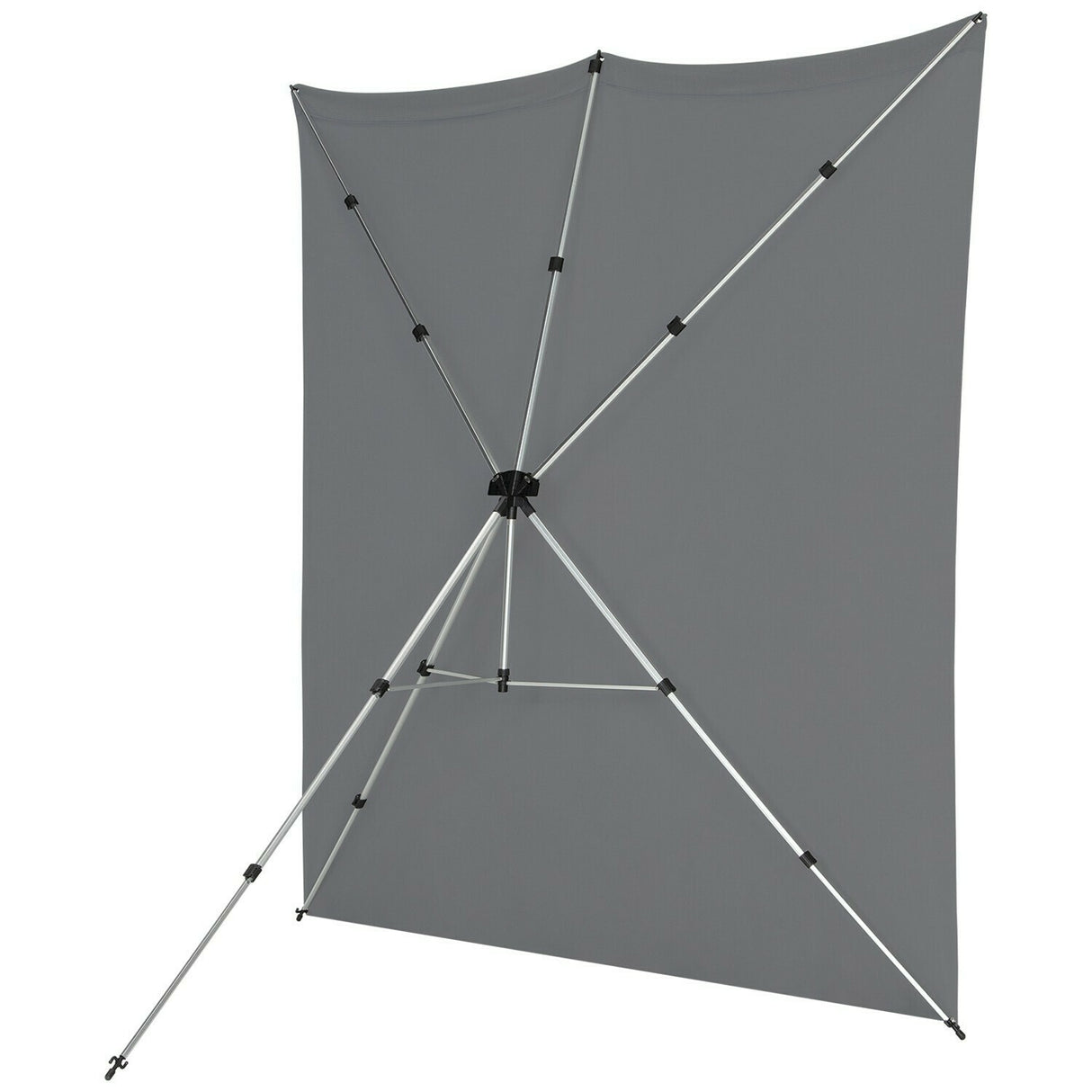 Westcott X-Drop Pro Wrinkle-Resistant 8 x 8 Feet Backdrop Kit (Neutral Gray)
