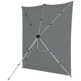 Westcott X-Drop Pro Wrinkle-Resistant 8 x 8 Feet Backdrop Kit (Neutral Gray)