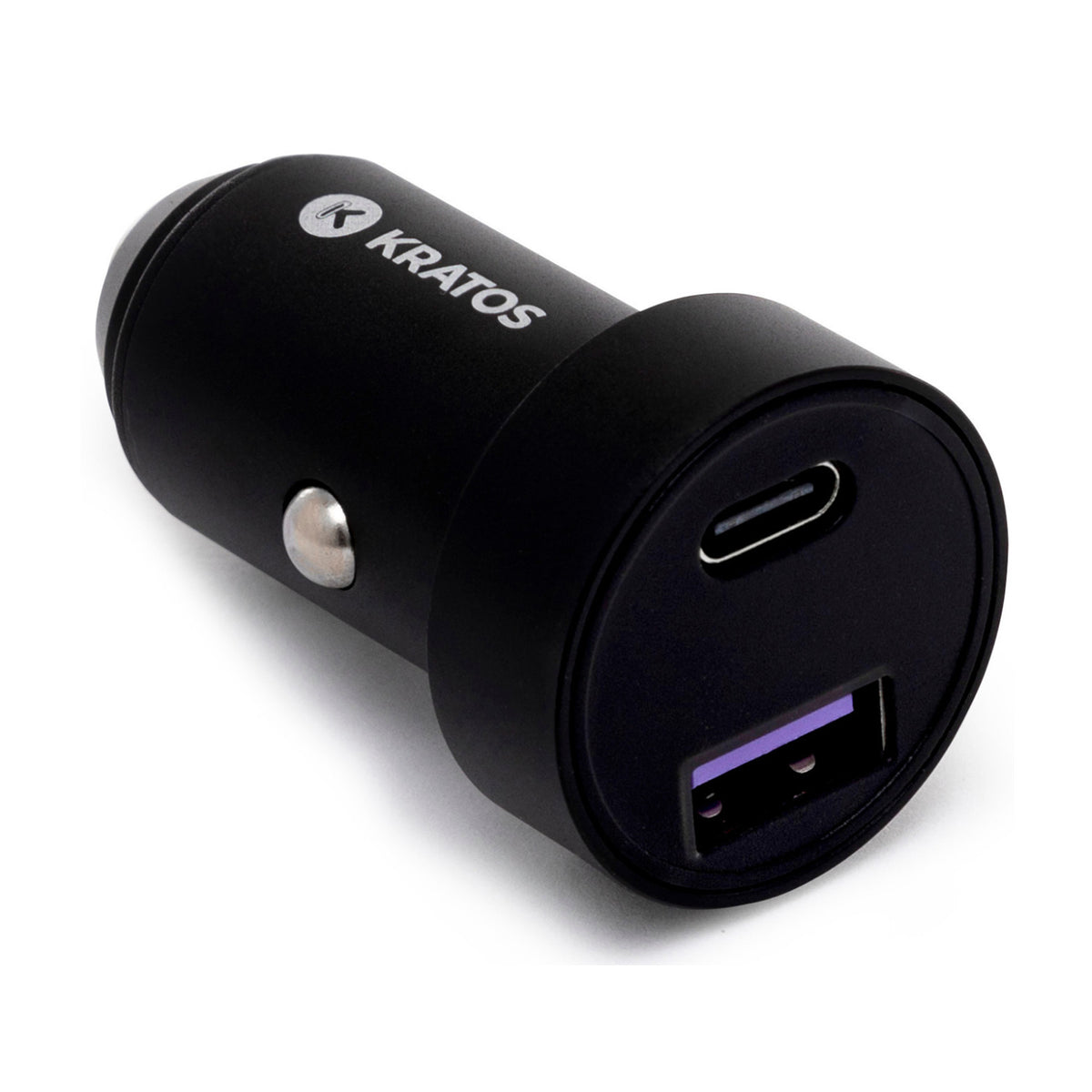 Kratos Power 45W 2-Port Digital Display USB-A 45W QC3.0 & Type-C 45W Car Charger (Open Box)