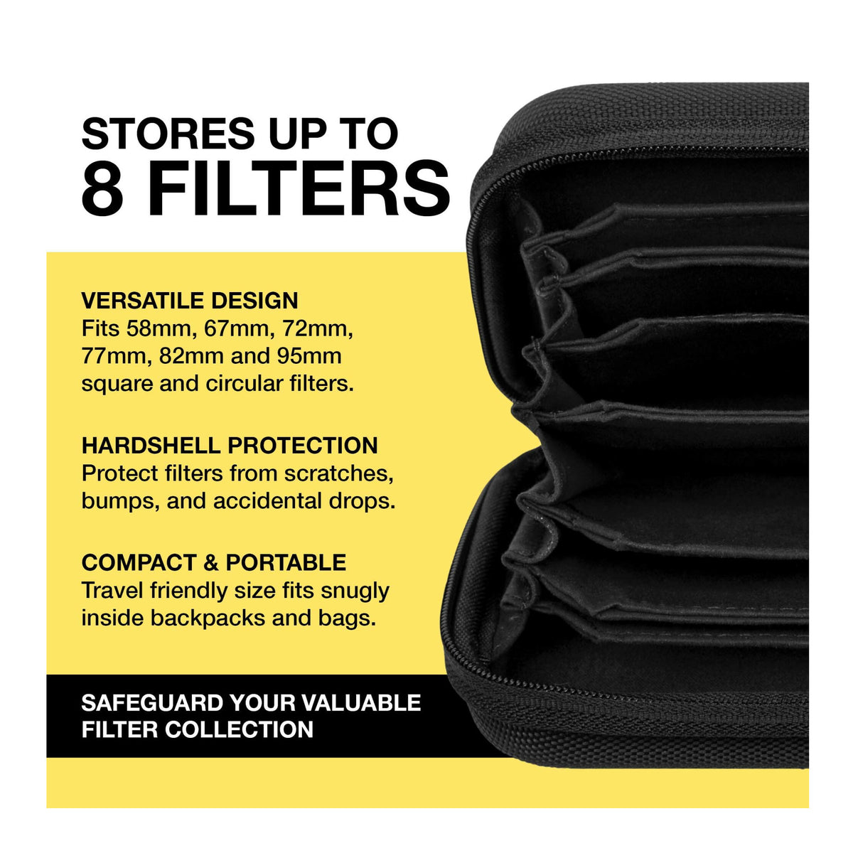 Koah Hard-Shell Filter Case (Fits 8 Filters up to 95mm)