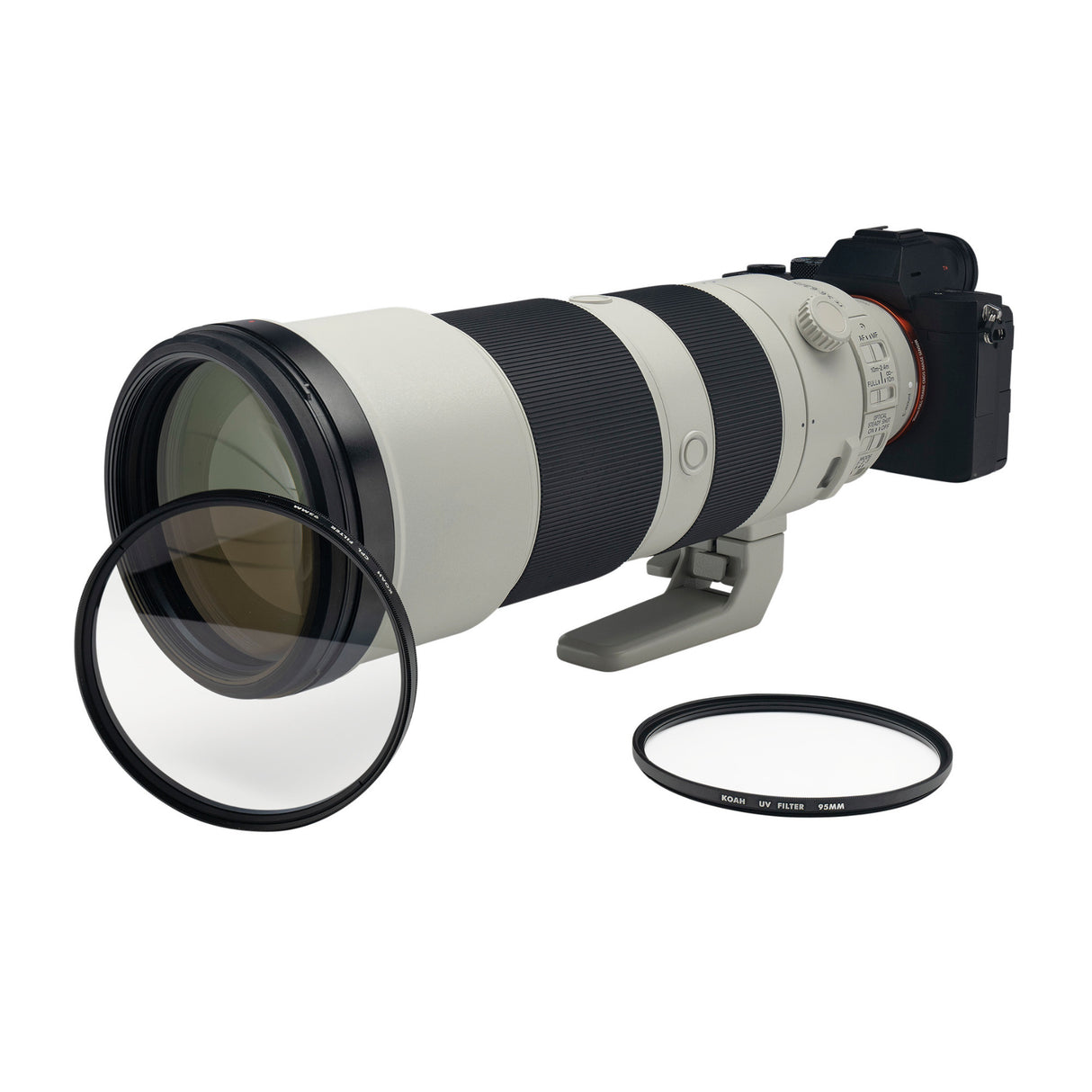 Koah 95mm Circular Polarizing and UV Protective Lens Filter Bundle