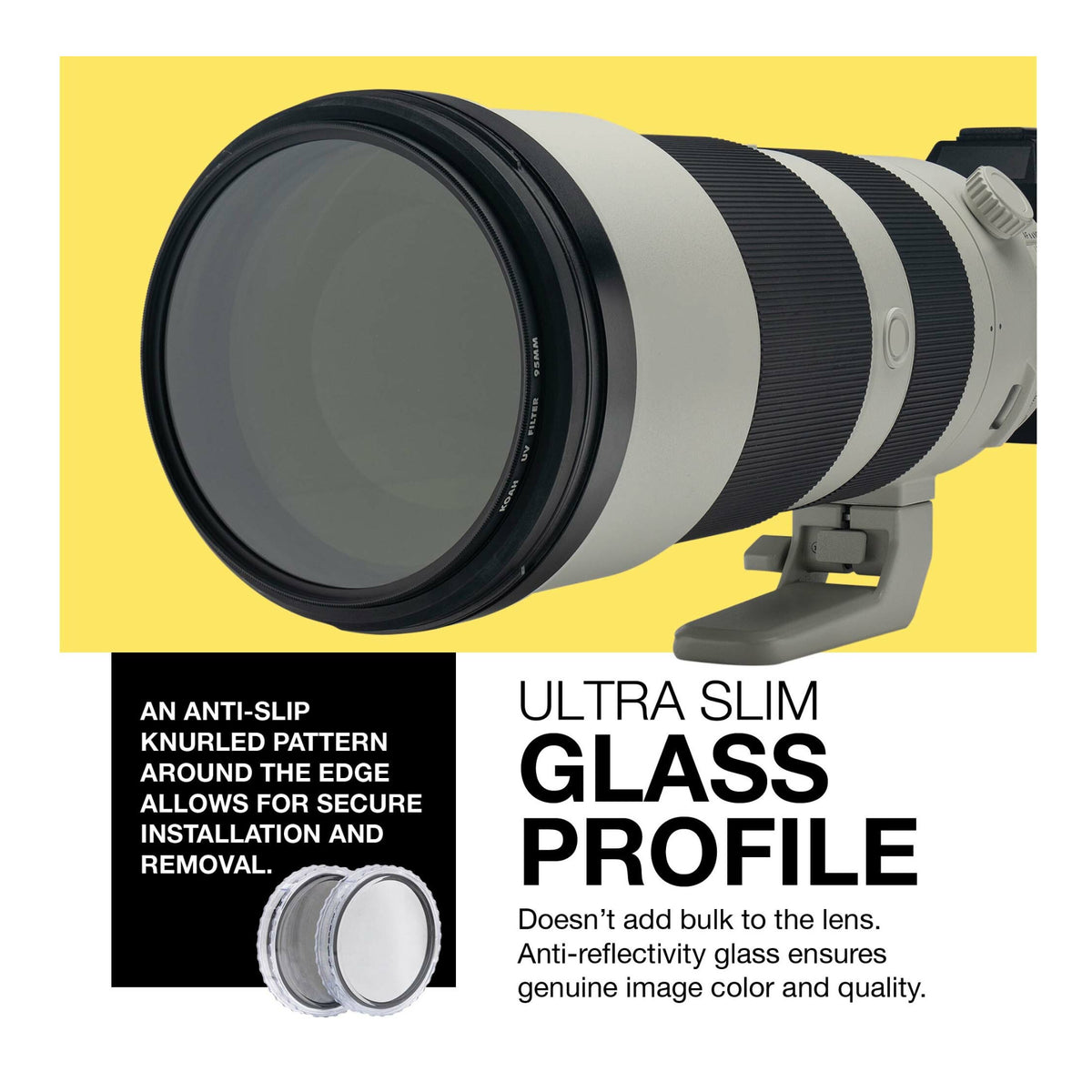 Koah 95mm Circular Polarizing and UV Protective Lens Filter Bundle (Open Box)