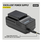 Koah PRO Canon LP-E10 Rechargeable Replacement 1600mAh Battery and Charger