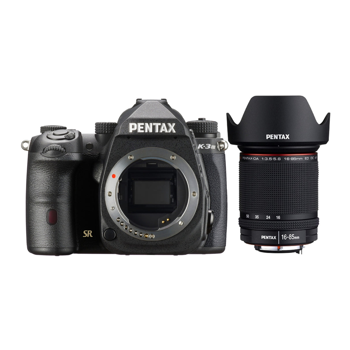 Pentax K-3 Mark III Camera Body (Black) with DA 16-85mm f/3.5-5.6 ED DC WR Camera Lens