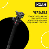 Koah Perihelion Professional 5' Lightweight Aluminum Camera Tripod with 360-Degree Ball Head