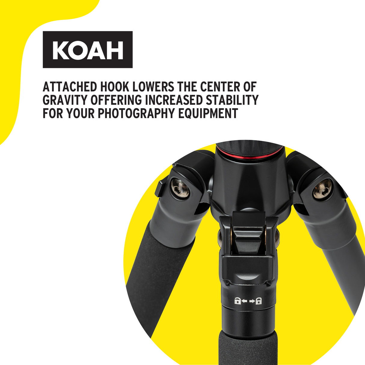 Koah Perihelion Professional 5' Lightweight Aluminum Camera Tripod with 360-Degree Ball Head