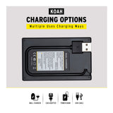 Koah Dual USB-C Charger with LCD Display for Nikon EN-EL15 Battery