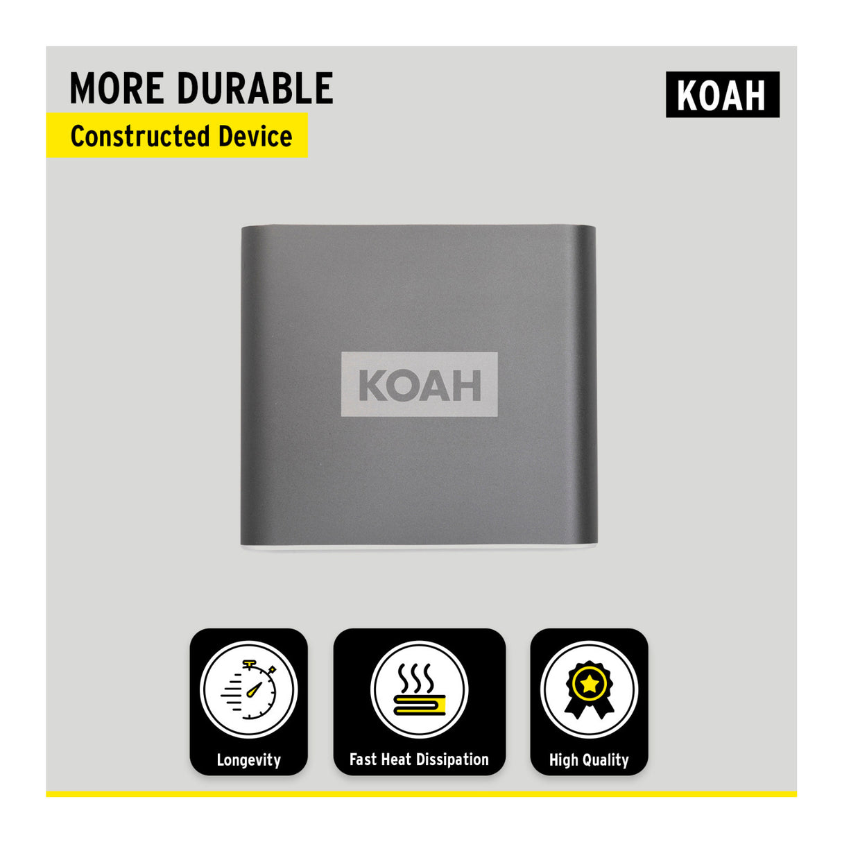 Koah Pro USB 3.1 Type-C XQD Compact Aluminum Shell Card Reader