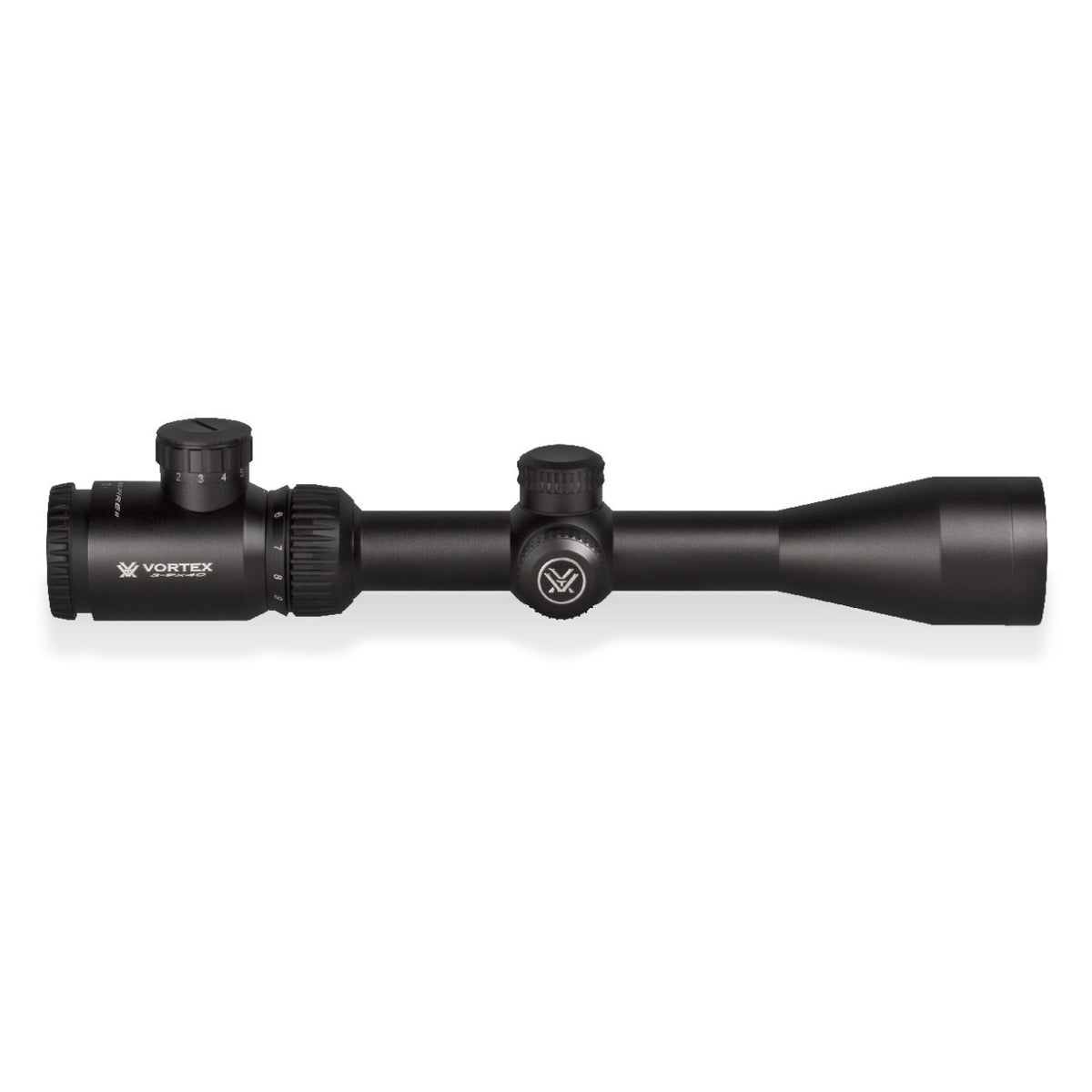 Vortex Crossfire II 3-9x40 Riflescope (V-Brite MOA Reticle) (Black) with 1-inch Scope Rings and Hat