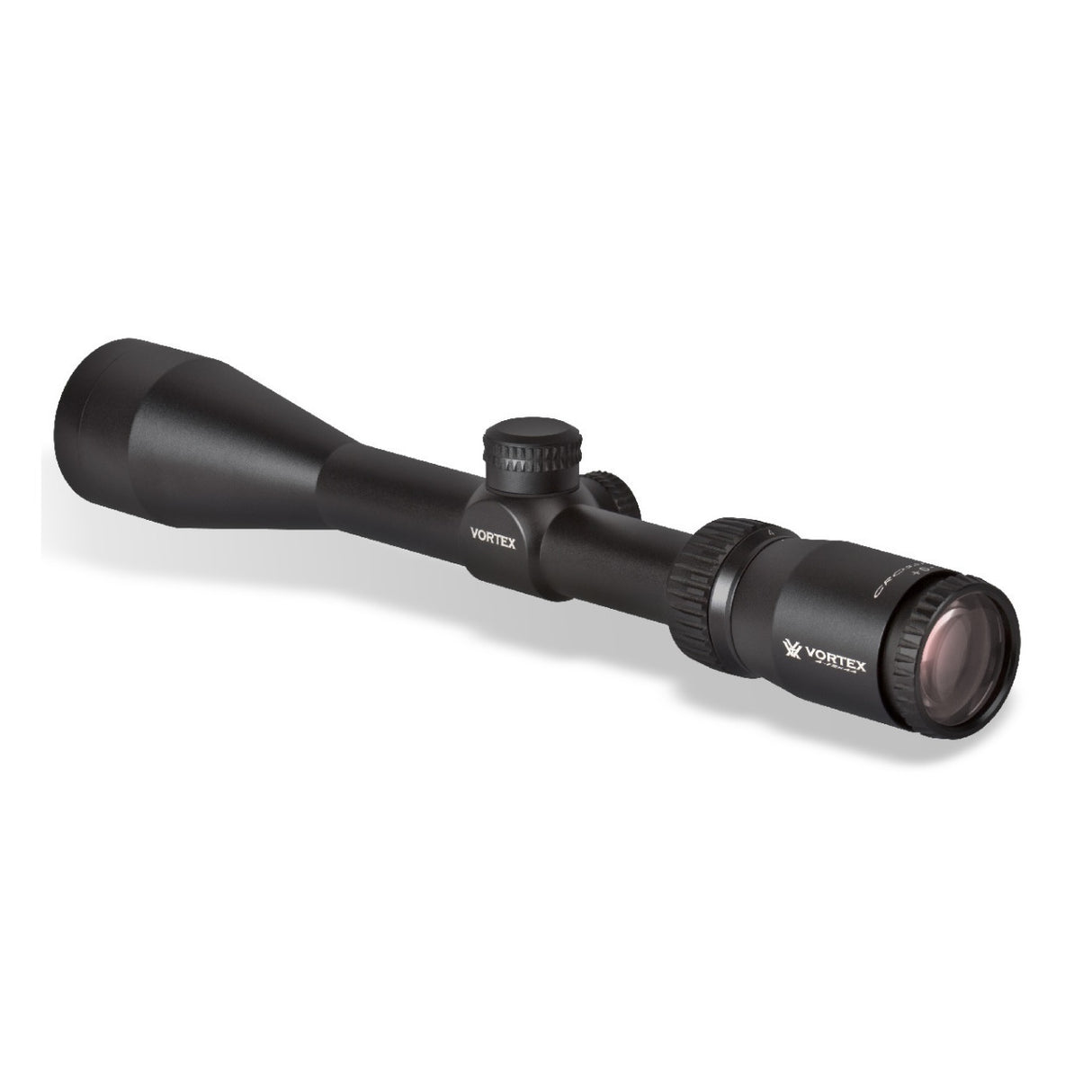 Vortex Crossfire II 4-12x44 Riflescope (V-Plex MOA Reticle) with 1-inch Scope Rings and Hat