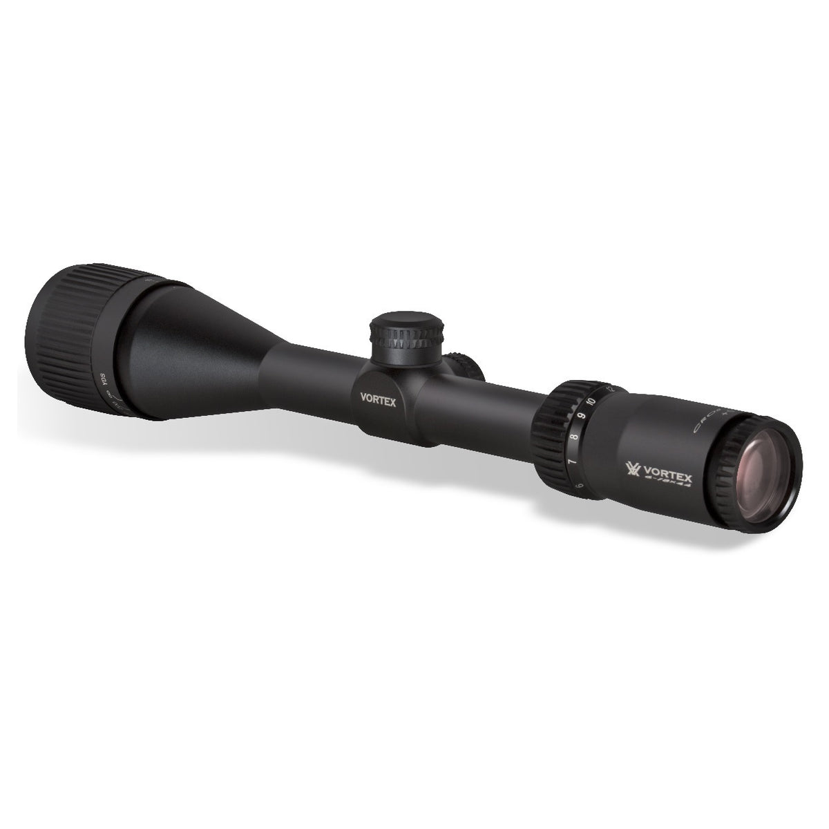 Vortex Crossfire II 6-18x44 AO Riflescope (Dead-Hold BDC MOA Reticle) with 1inch Scope Rings and Hat