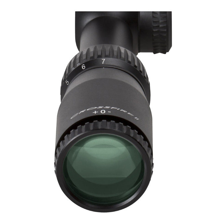 Vortex Crossfire II 2-7x32 Riflescope (V-Plex MOA Reticle) with1-inch Riflescope Rings and Hat