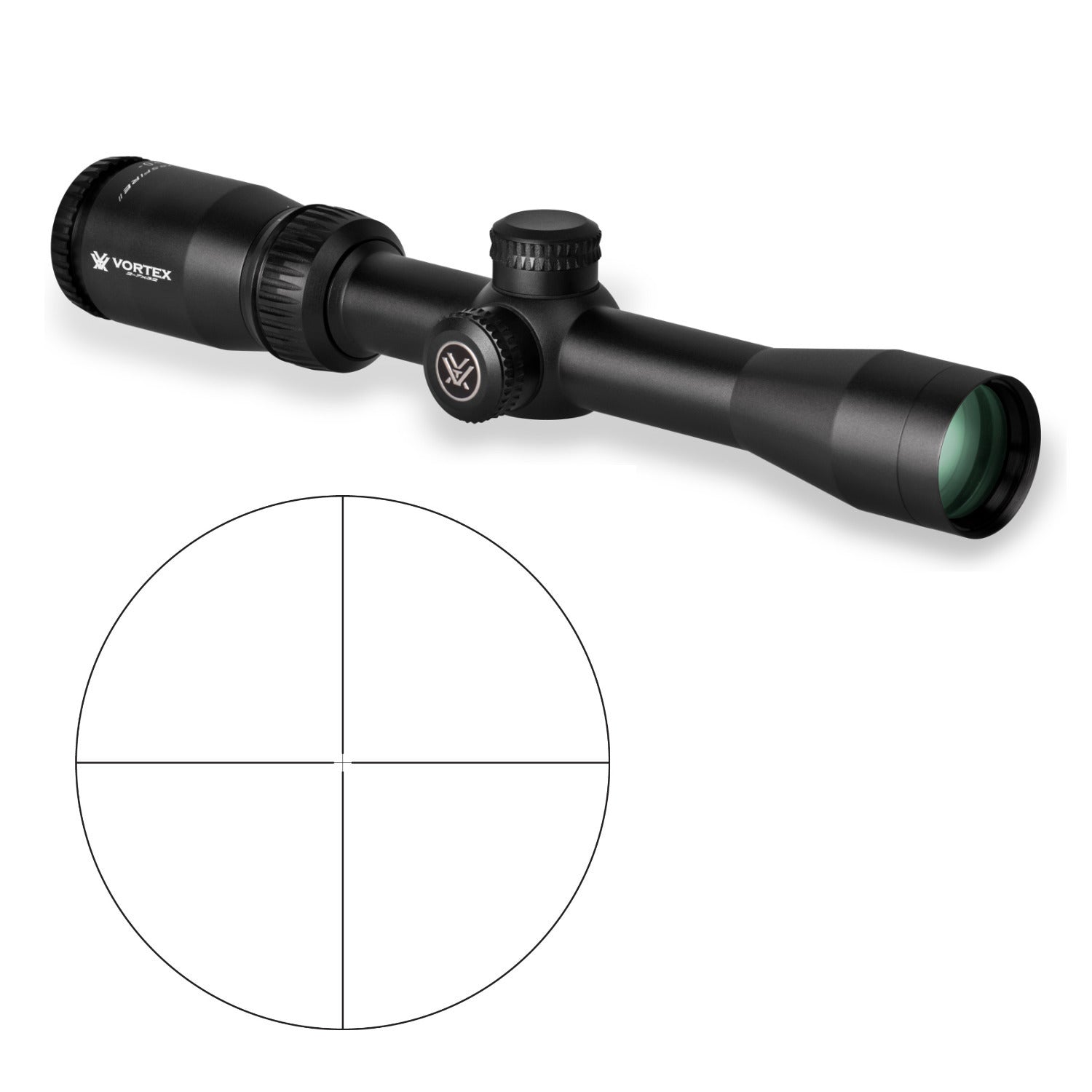 Vortex Crossfire II 2-7x32 Riflescope (V-Plex MOA Reticle) with1