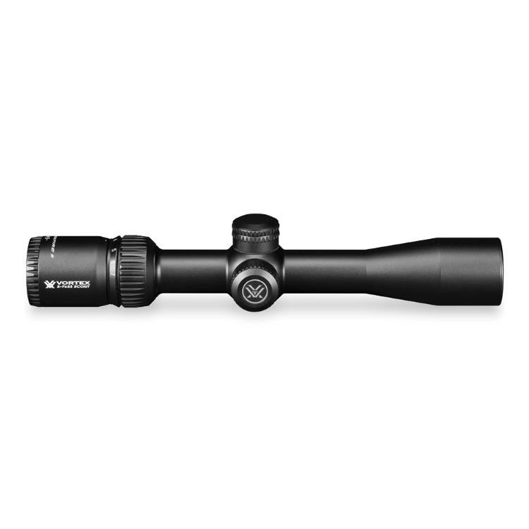Vortex Crossfire II 2-7x32 Scout Scope (V-Plex MOA Reticle) with 1-inch Riflescope Rings and Hat