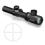 Vortex Crossfire II 1-4x24 Riflescope (V-Brite MOA Reticle) With 30mm Riflescope Mount and Hat