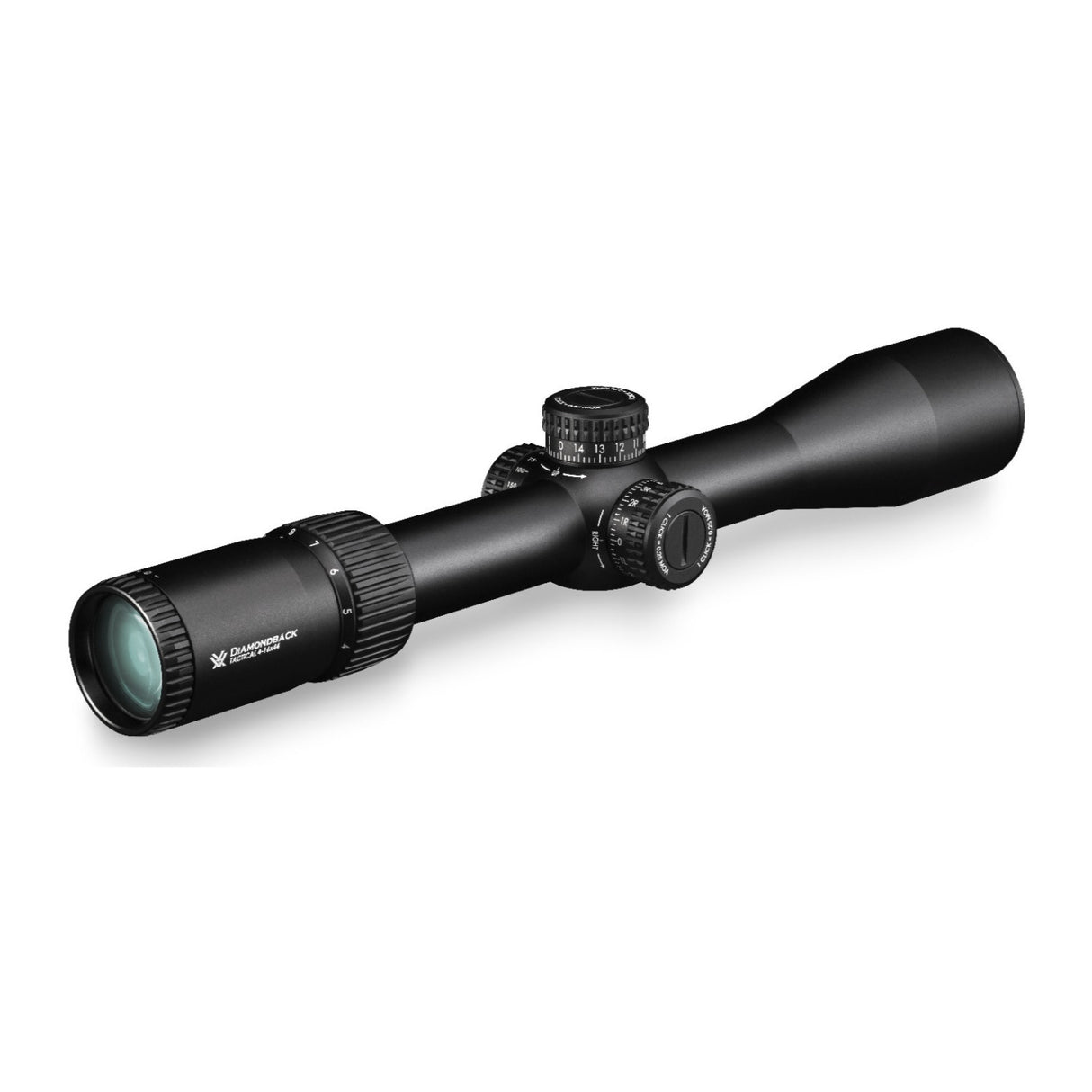 Vortex Optics Diamondback 4-16x44 Riflescope (EBR-2C MOA Reticle) with 30mm Riflescope Rings and Hat