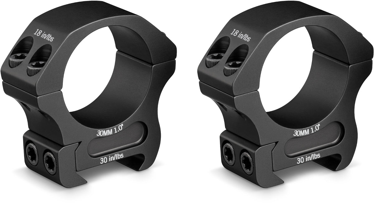 Vortex Optics Diamondback 4-16x44 Riflescope (EBR-2C MOA Reticle) with 30mm Riflescope Rings and Hat