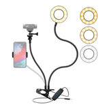 Knox Gear Selfie Ring Light Stand with Cell Phone Holder and Webcam/Camera Mount