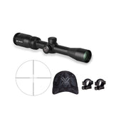Vortex Crossfire II 2-7x32 Riflescope (Dead-Hold BDC MOA Reticle) W/1-inch Riflescope Rings and Hat