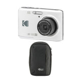 Kodak PIXPRO FZ45 Friendly Zoom Digital Camera (White) with Camera Case