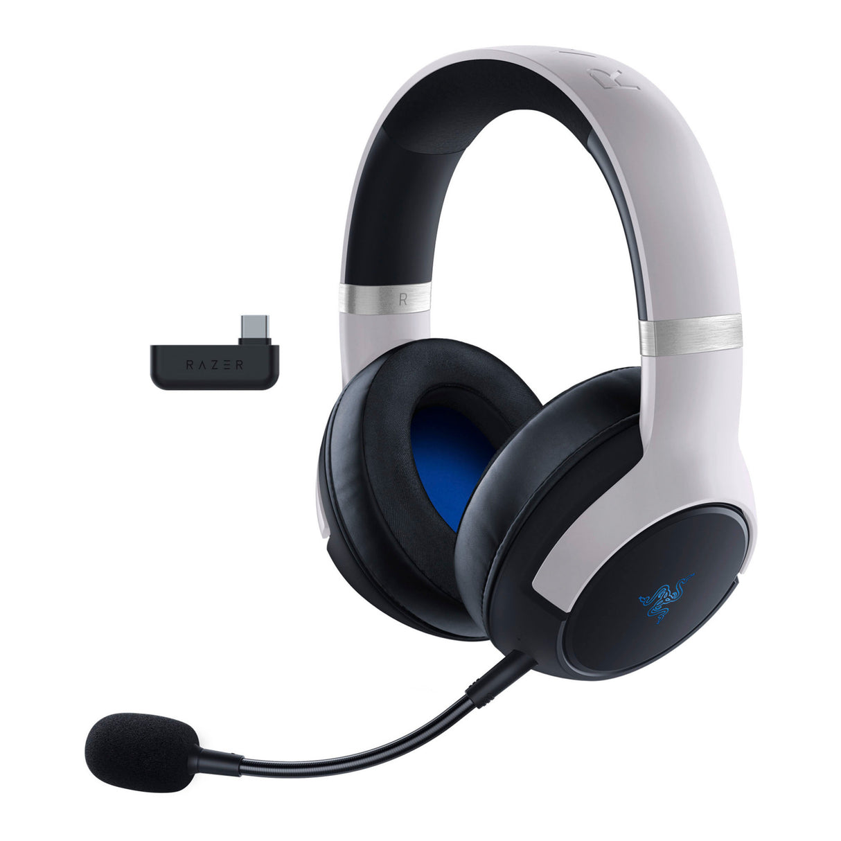Razer RZ04-04030100-R3U1 Kaira Pro Wireless Gaming Headset for PS5 and PC (White)