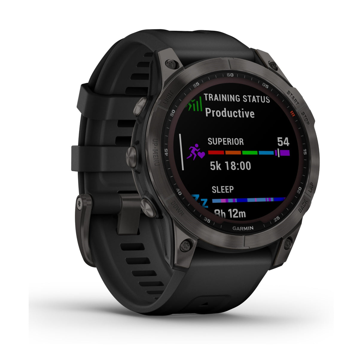 Garmin Fenix 7 Sapphire Solar GPS Smartwatch with Black Band