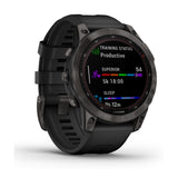 Garmin Fenix 7 Sapphire Solar GPS Smartwatch with Black Band