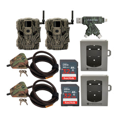 Stealth Cam Fusion X 26MP Trail Camera (Verizon) Super Security Bundle (2-Pack)