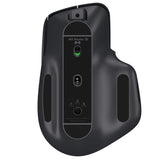 Logitech MX Master 3S Performance Wireless Mouse (Black) with Palm Rest, USB Hub and Dongle Adapter