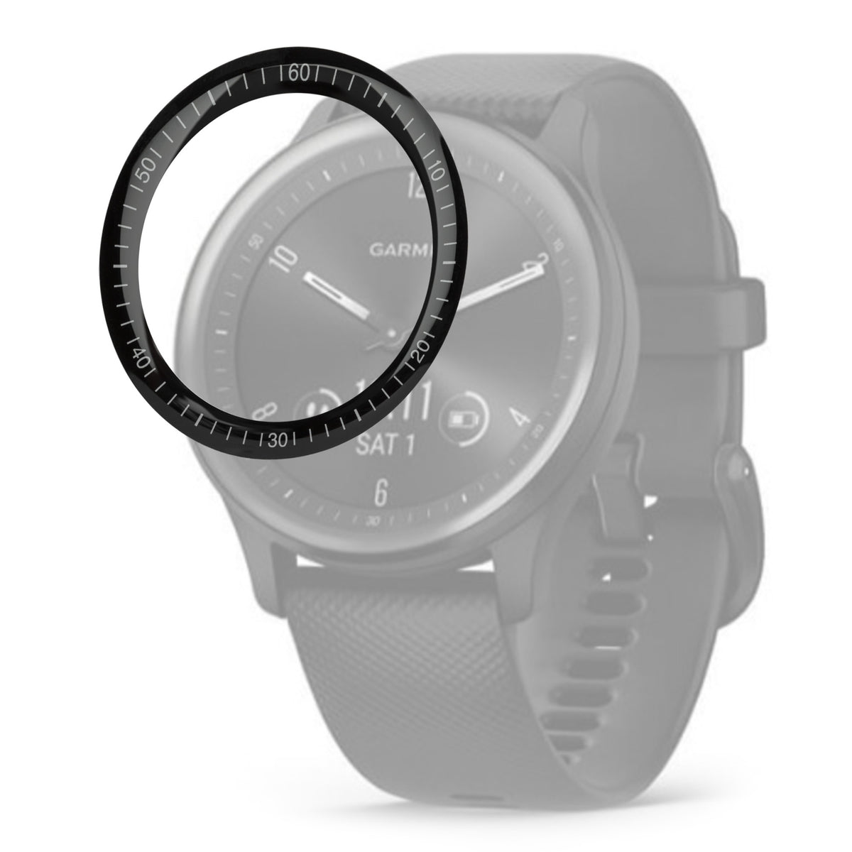Focus 9H Tempered Glass Screen Protector Film for Garmin Vivomove Sport (40mm, 3-Pack)