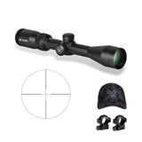 Vortex Crossfire II 3-9x40 Scope (Dead-Hold BDC MOA Reticle) With 1-inch Scope Rings and Hat