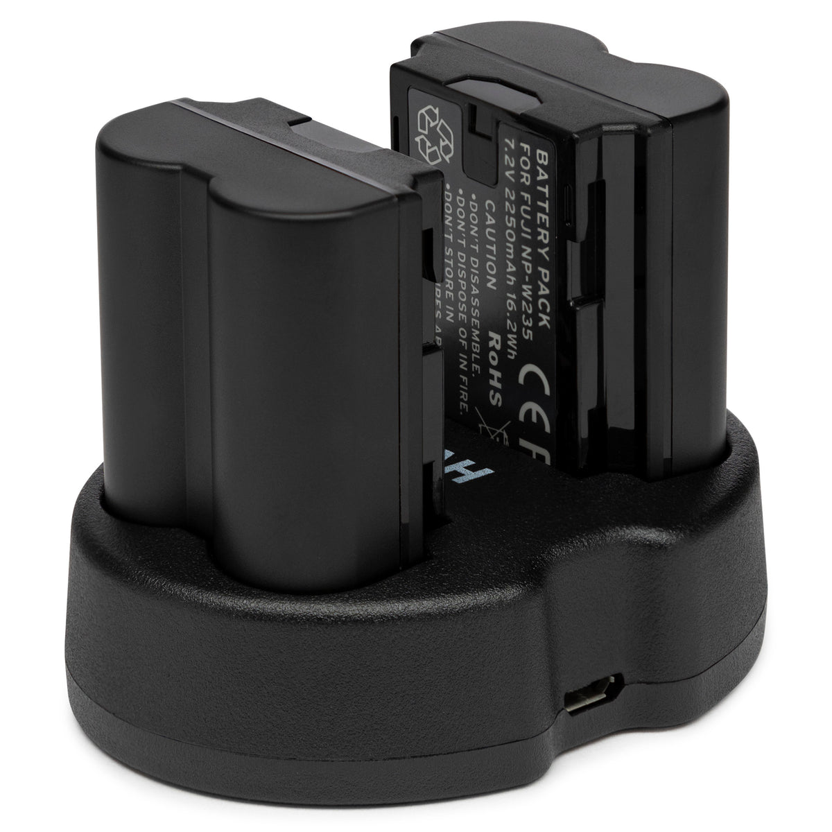 Fujifilm X-H Vertical Battery Grip with Rechargeable Battery (2-Pack) and Dual Charger