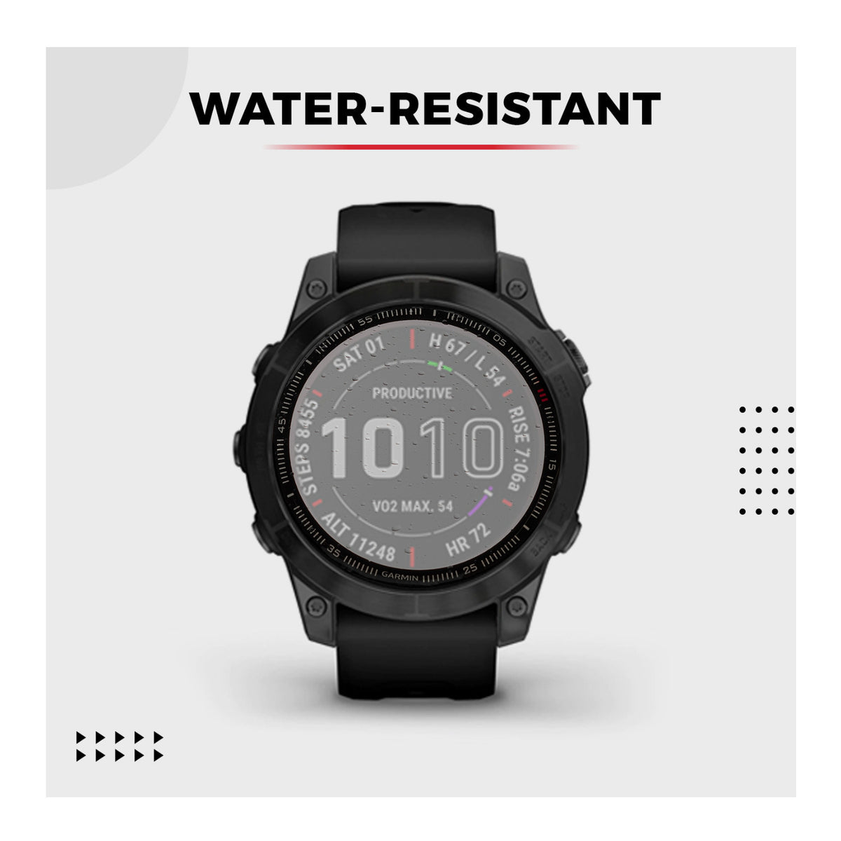 Focus 9H Tempered Glass Screen Protector Film for Garmin Fenix 7 (42mm, 3-Pack)