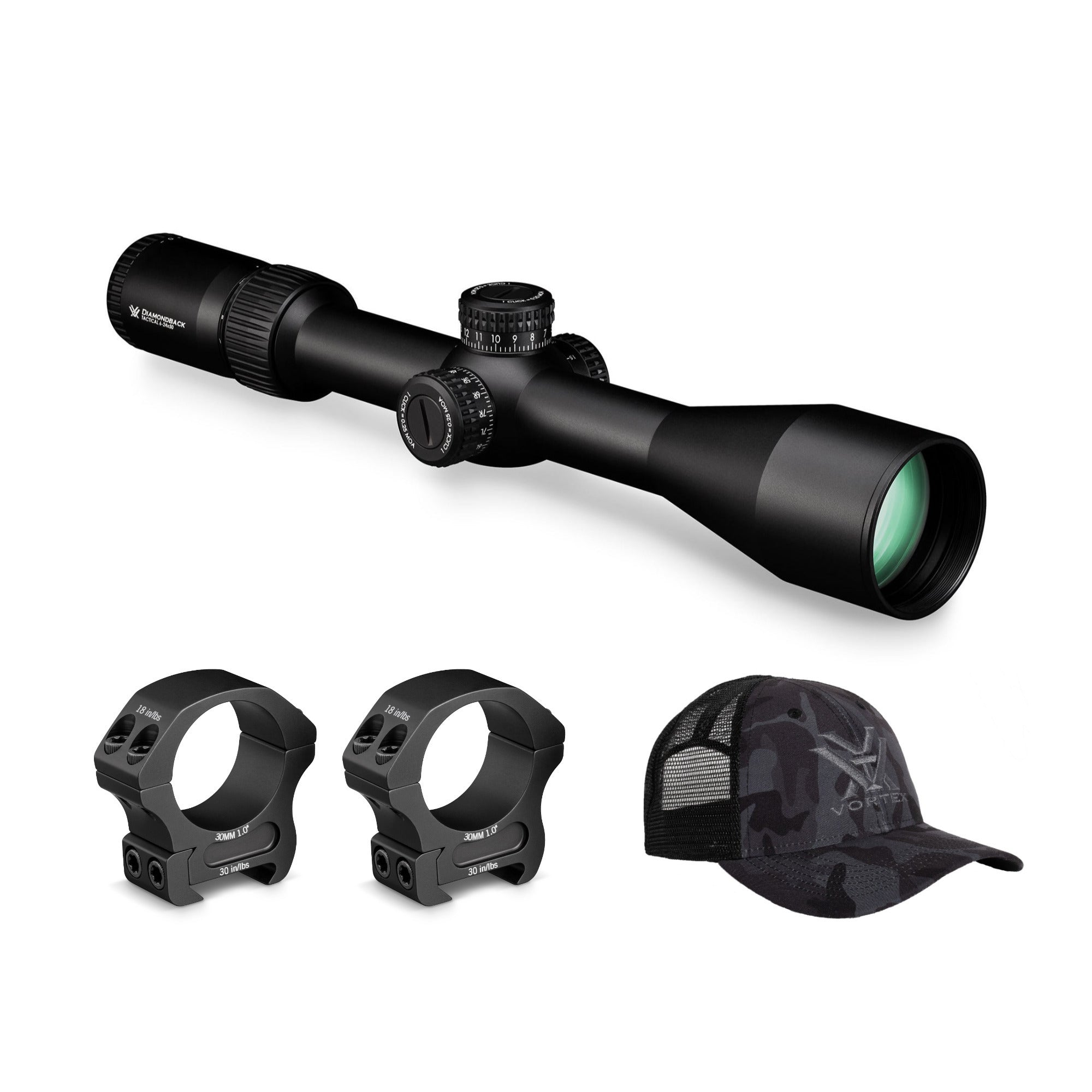 Vortex Diamondback Tactical 6-24x50 Riflescope/EBR-2C MOA Reticle