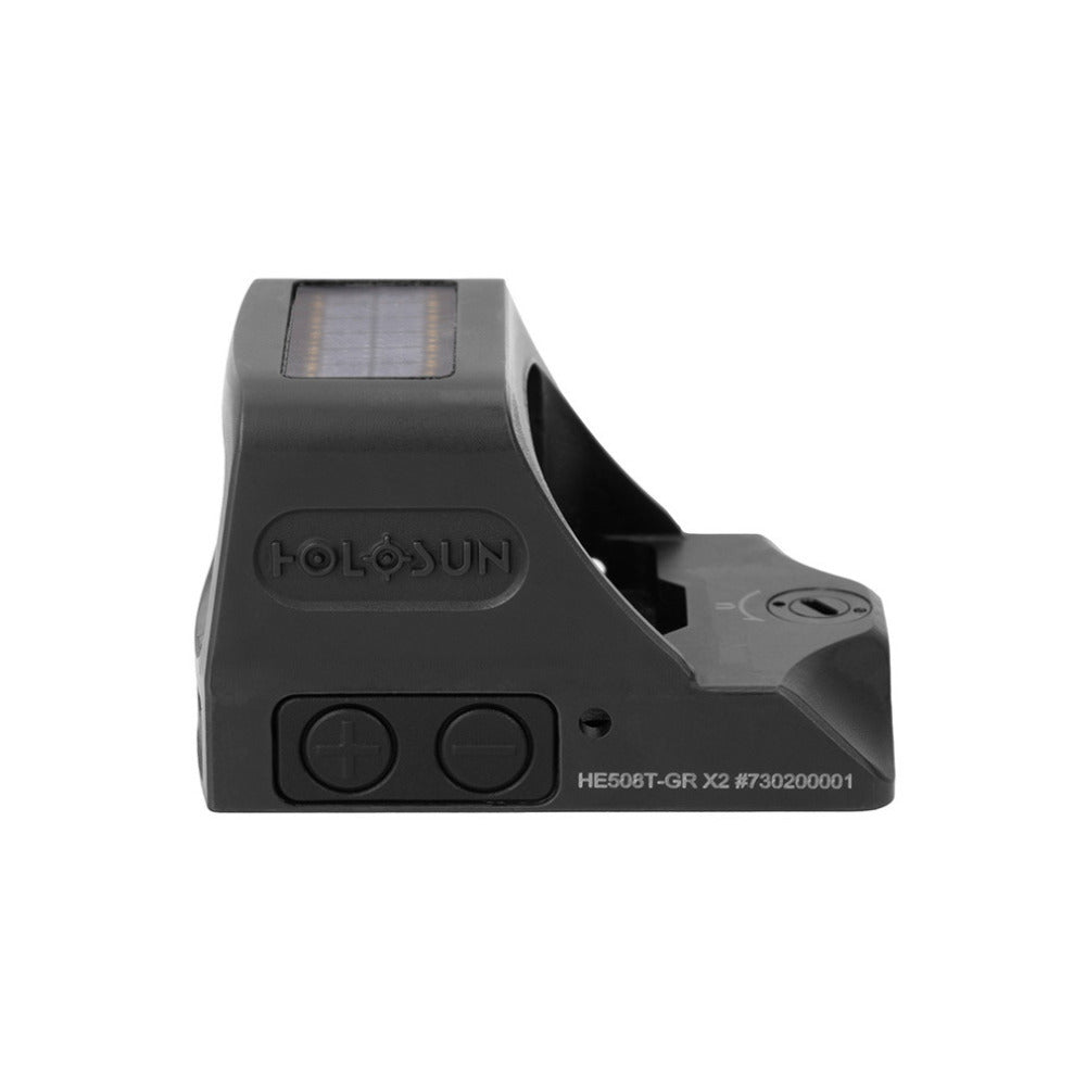 HOLOSUN HE508T-GR-X2 Black Anodized 1x 2/32 MOA Green Dot and Circle Reticle