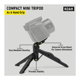 Koah Holster Camera Case and Accessory Bundle for DSLR, Mirrorless, and Camcorders
